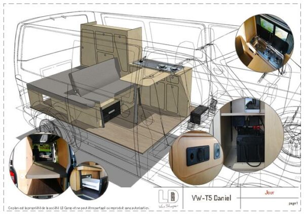 PLANS VW T5 L1H1 Daniel