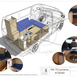 PLANS VW T5 L1H1 Lauriane & Sylvain